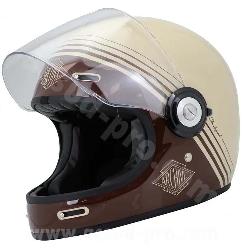 Casque intégral Archive Vintage The Legend fibre brown taille XXL 2