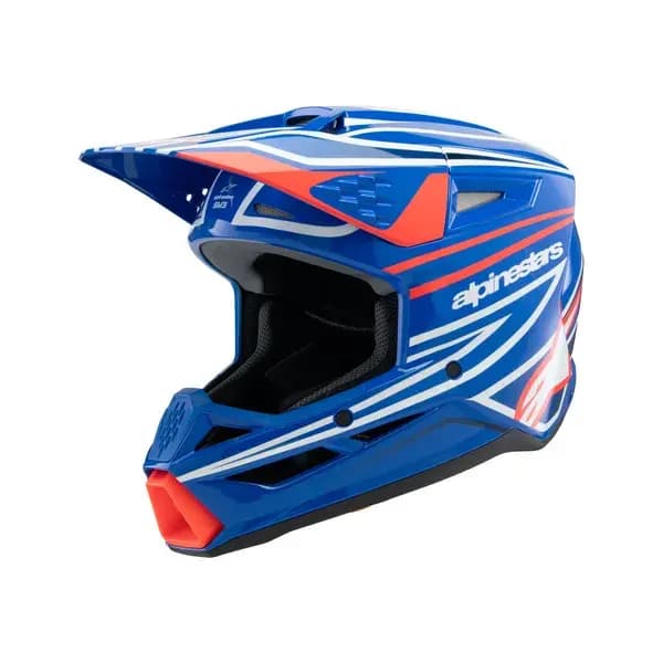 Casque ALPINESTARS Youth SM3 Wurx Bleu/Rouge/Blanc 8