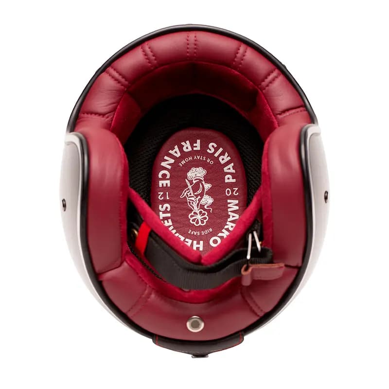 Casque Jet Marko The Classic Noir Rouge L 4