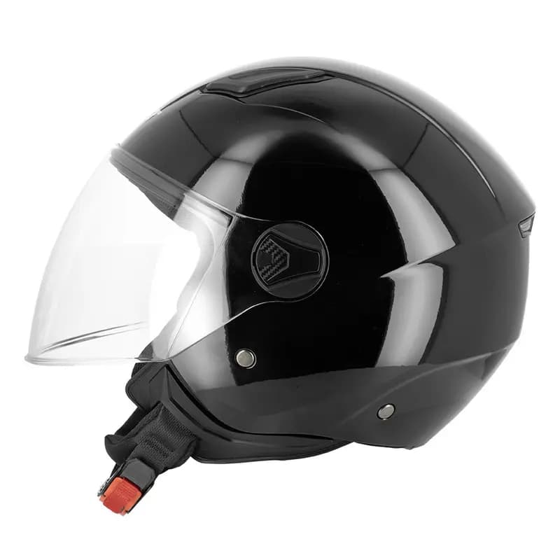 Casque Jet Eight S779 LEOV LV Noir L écran long 3