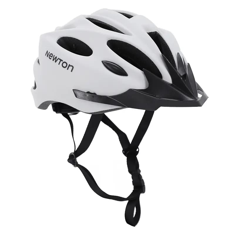 Casque vélo adulte Newton route-VTT sport gris clair mat in-mold visière taille 58-61